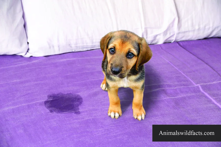 dog pee on bed