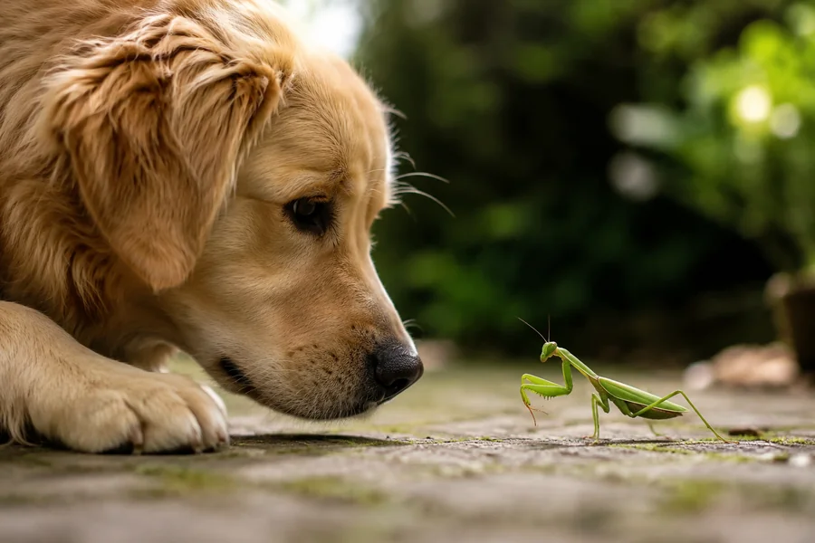 are praying mantis dangerous to dogs 1